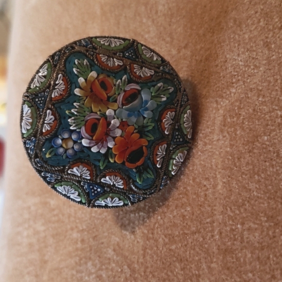 Jewelry - The vintage Italian micro mosaic pendant